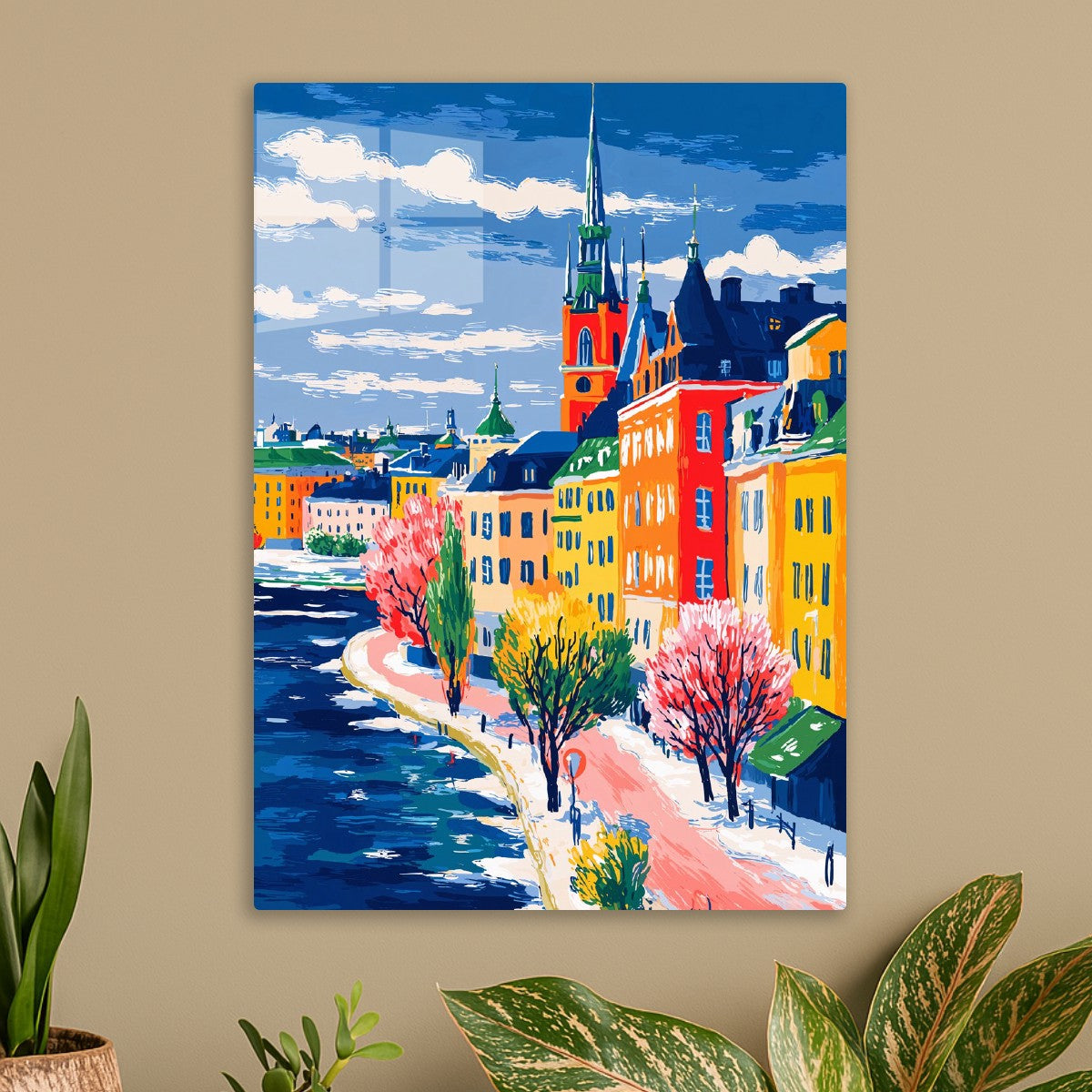 Fauvist Stockholm Waterfront
