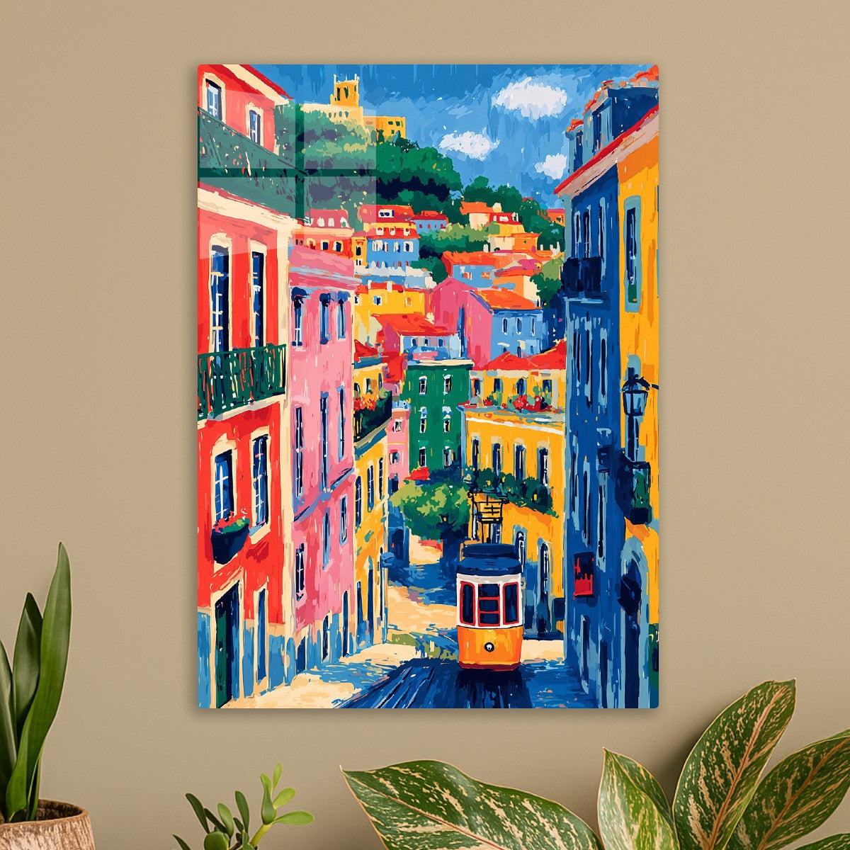 Lisbon Tram & Colorful Hills