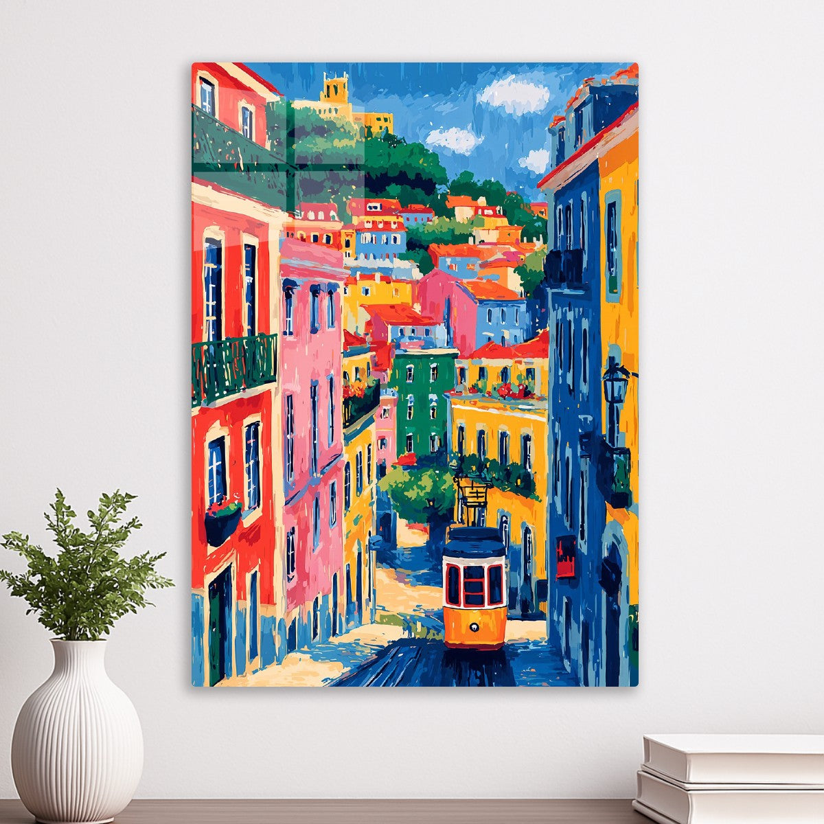 Lisbon Tram & Colorful Hills