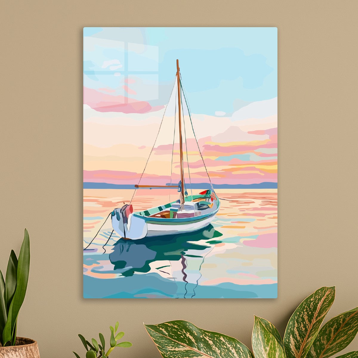 Calm Evening Sailboat