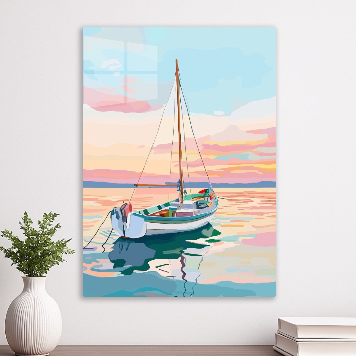 Calm Evening Sailboat