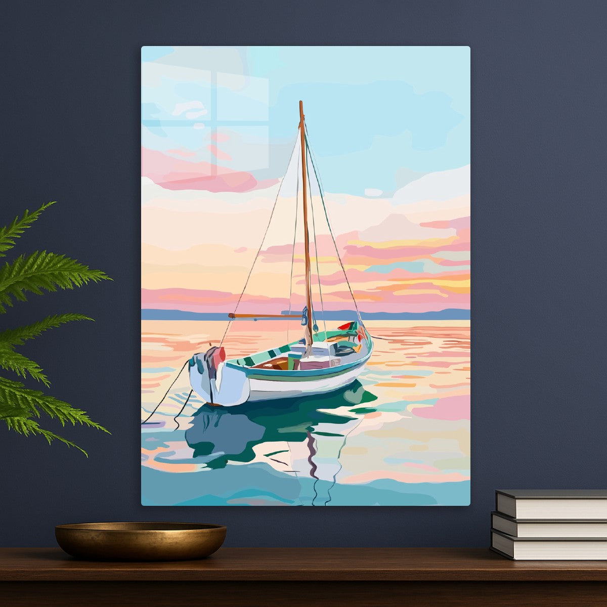 Calm Evening Sailboat