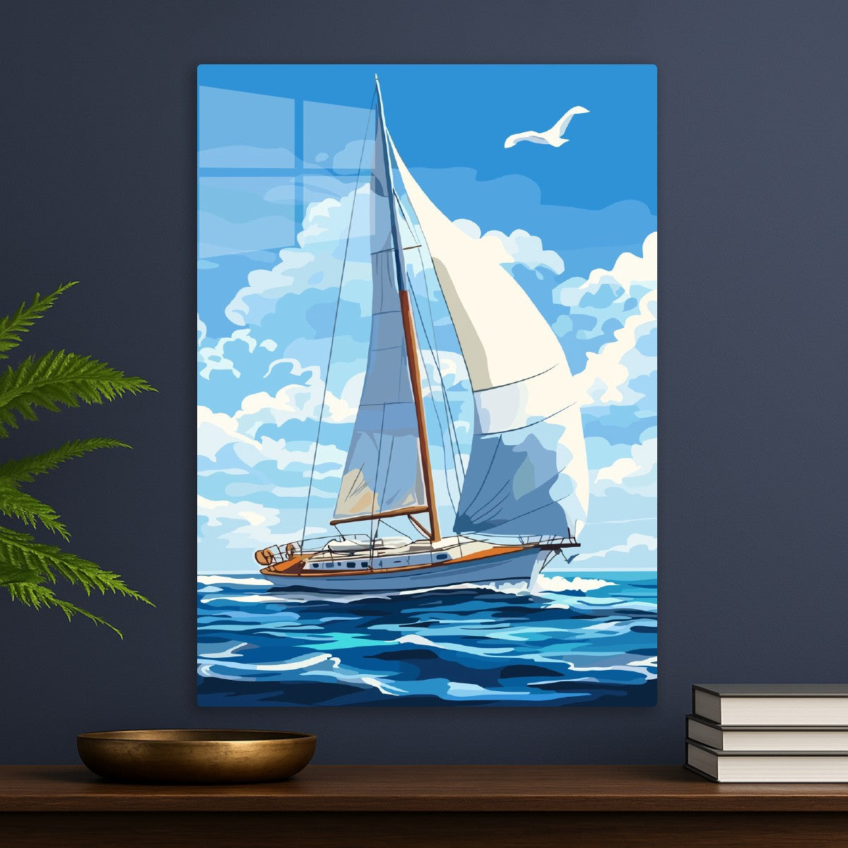 Adventurous Sailing in Blue