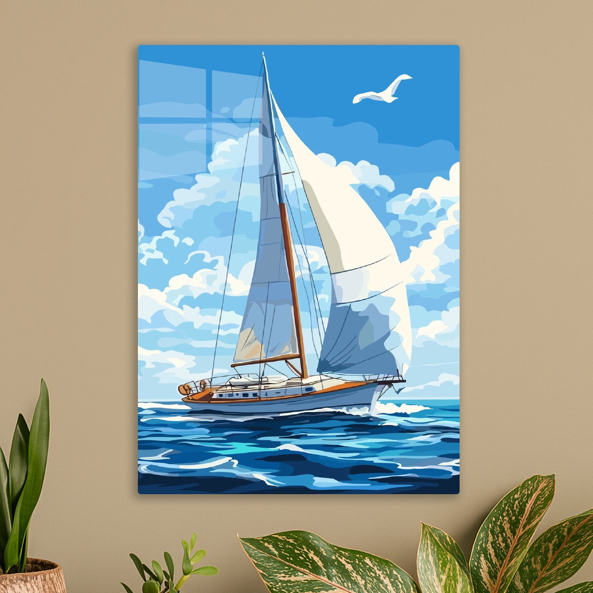 Adventurous Sailing in Blue
