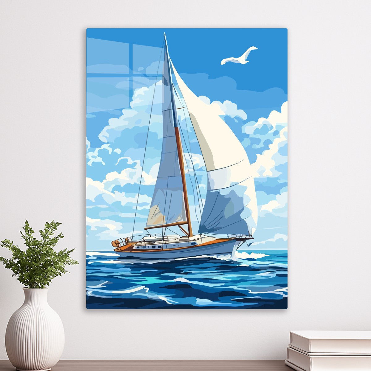 Adventurous Sailing in Blue