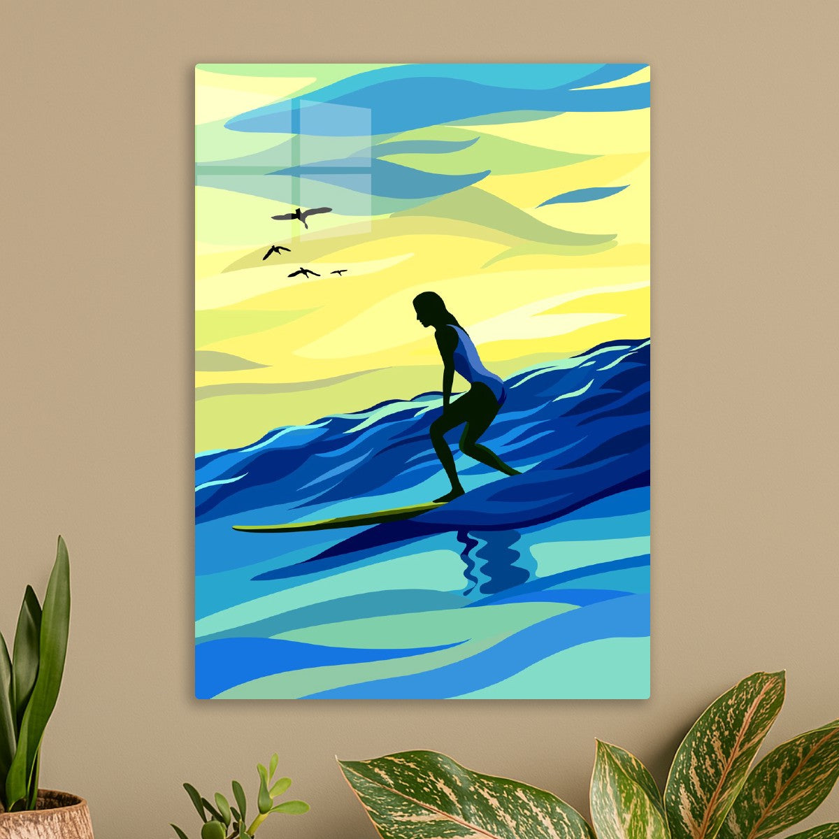 Surfing at Dawn Beach