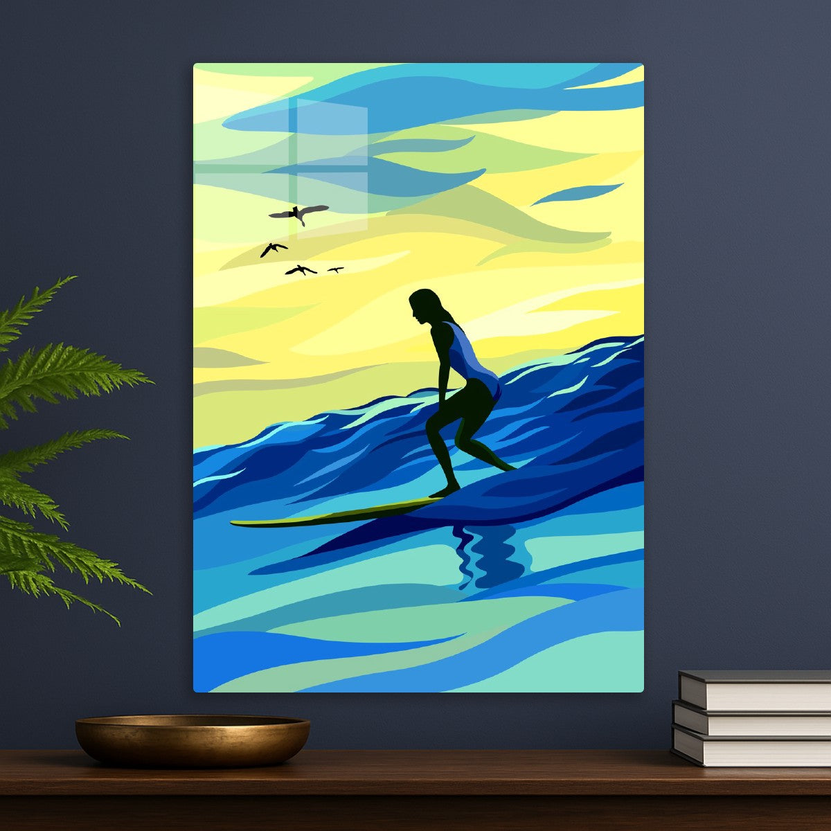 Surfing at Dawn Beach