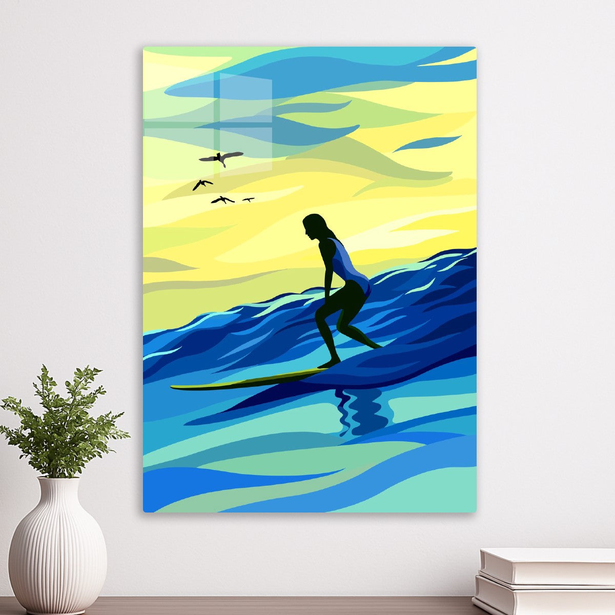 Surfing at Dawn Beach