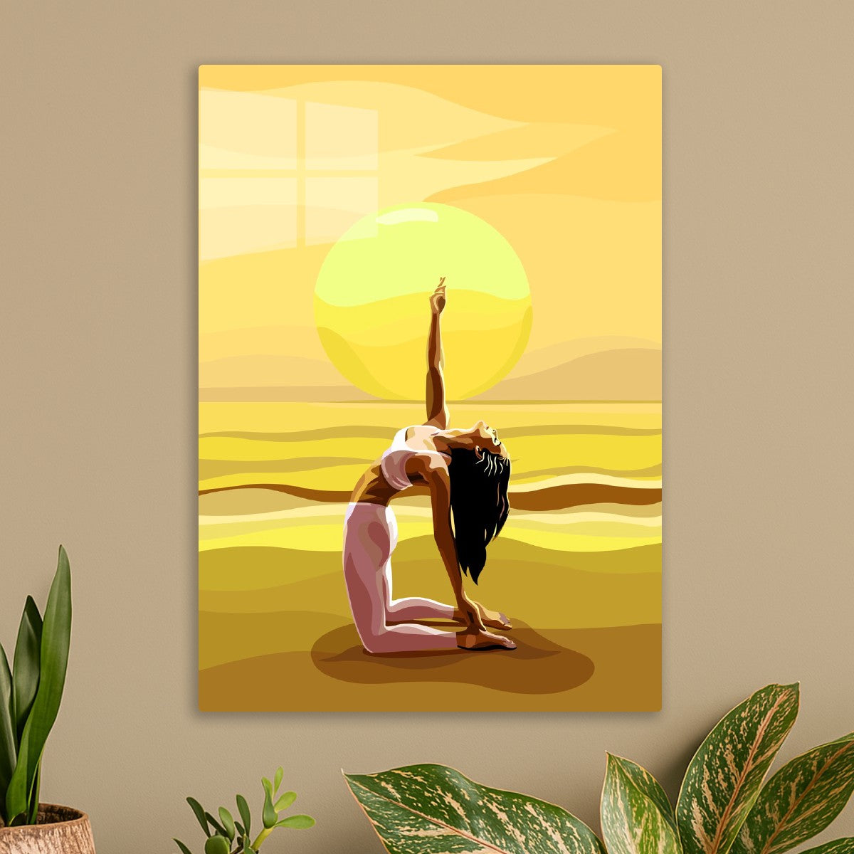 Dynamic Yoga at Golden Hour