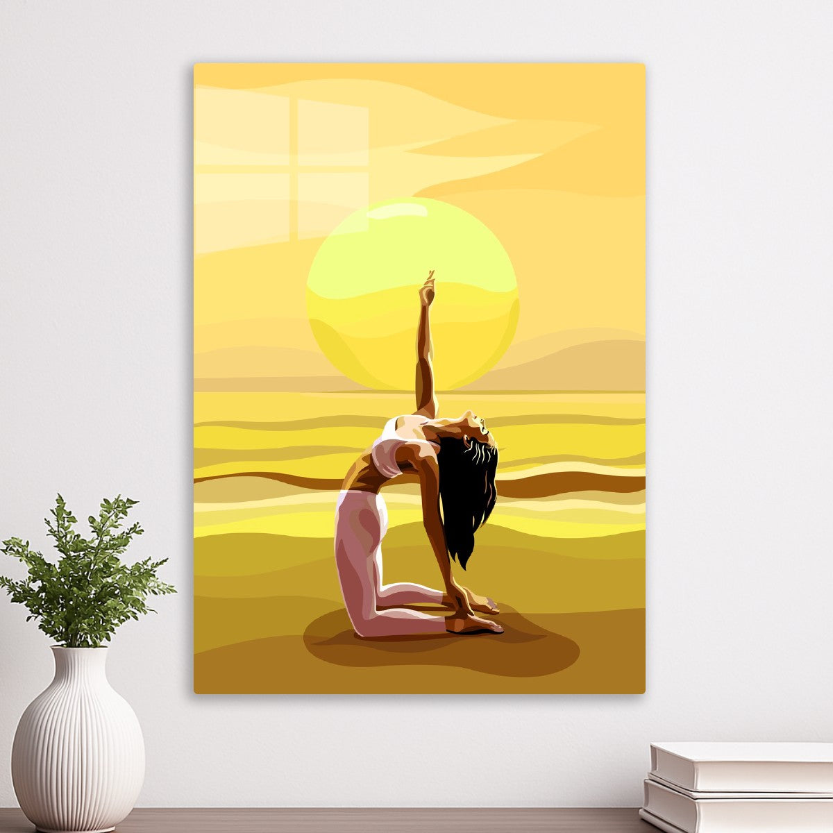 Dynamic Yoga at Golden Hour