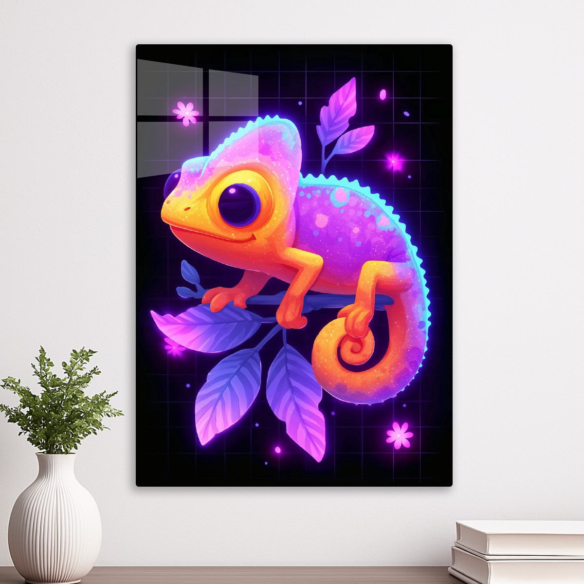 Neon Chameleon on Branch