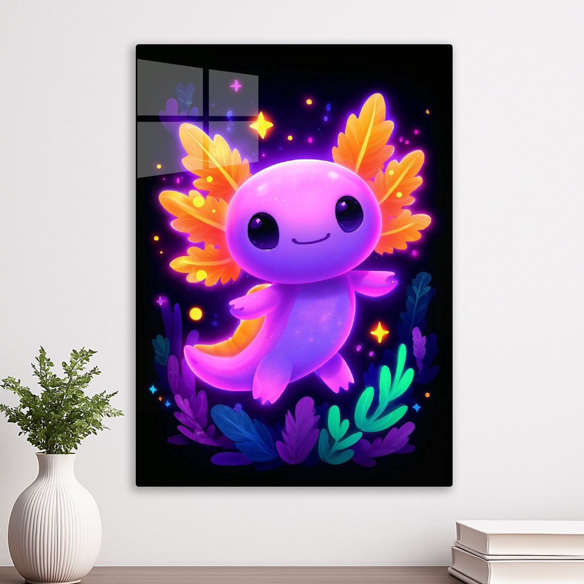 Neon Axolotl Delight
