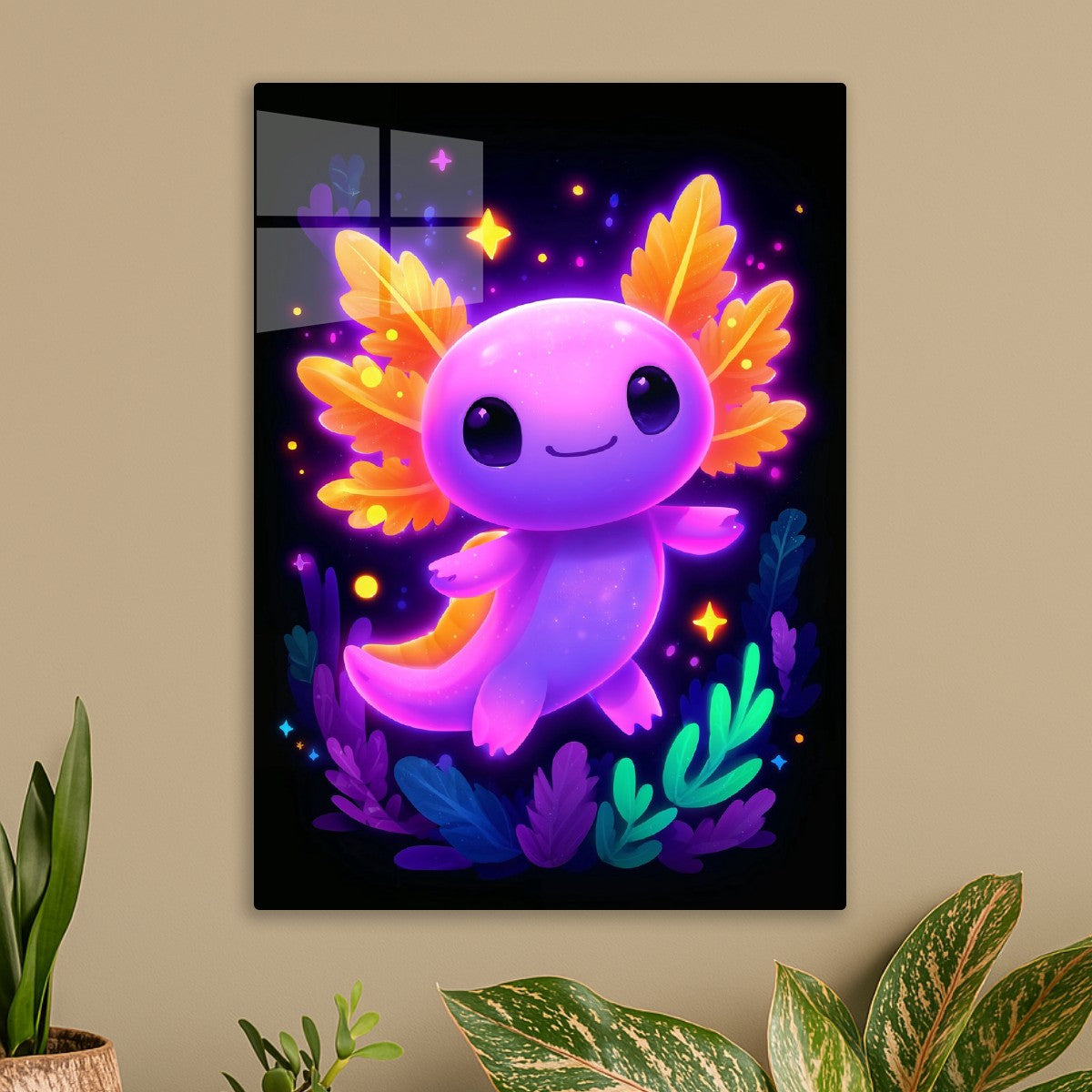 Neon Axolotl Delight