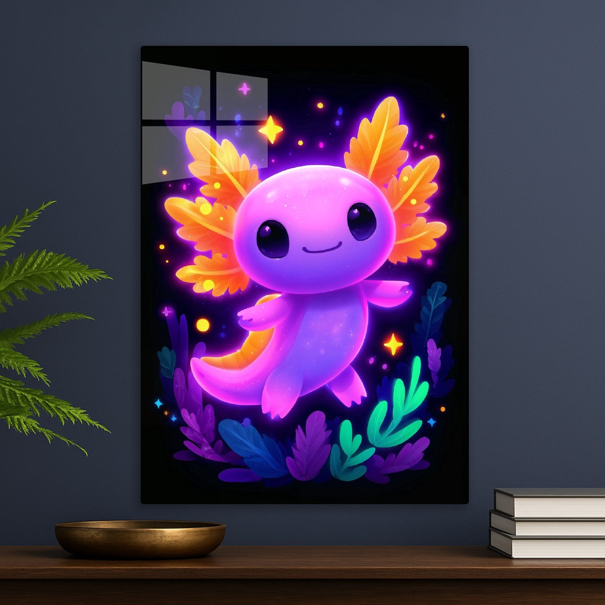 Neon Axolotl Delight