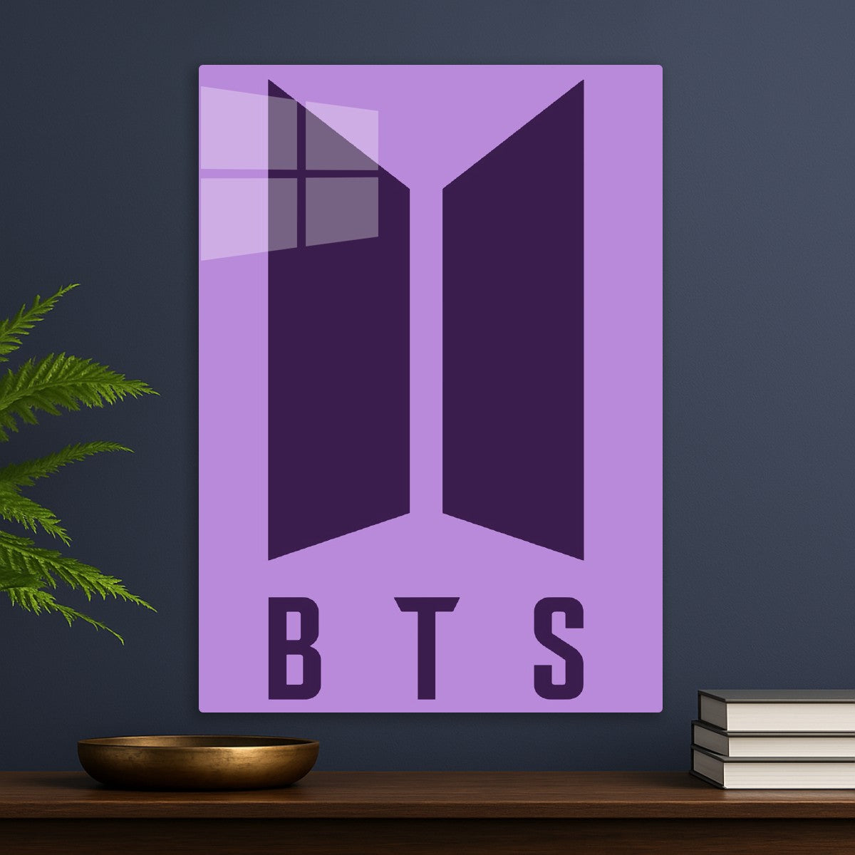 BTS Minimalist Logo Purple