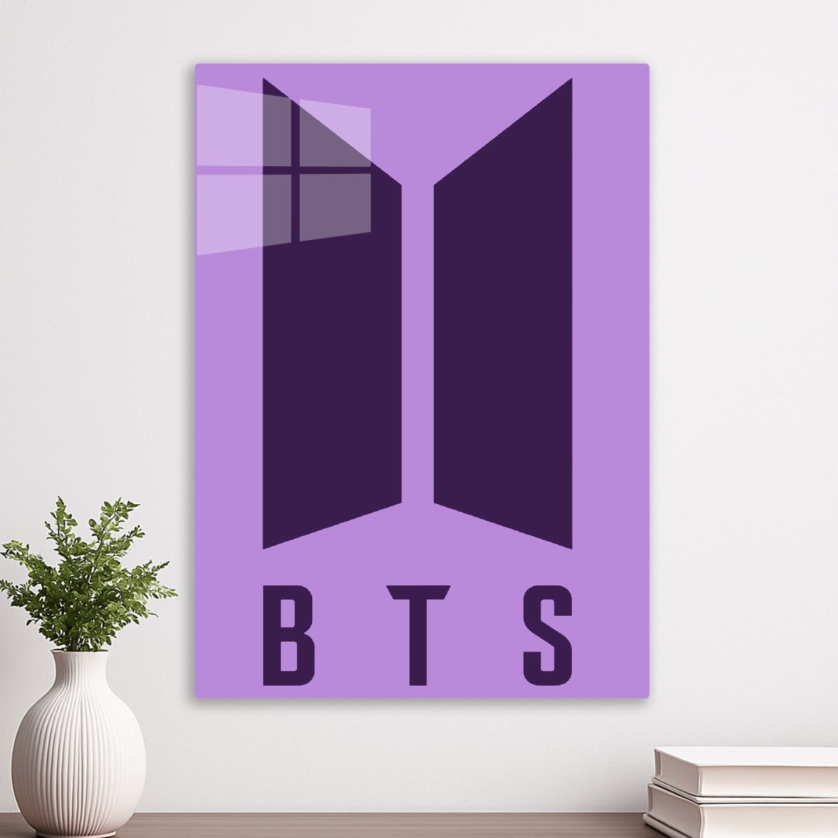 BTS Minimalist Logo Purple