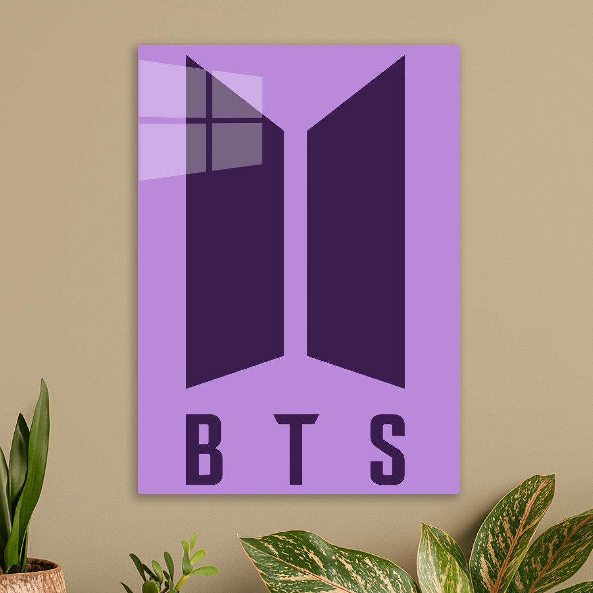 BTS Minimalist Logo Purple