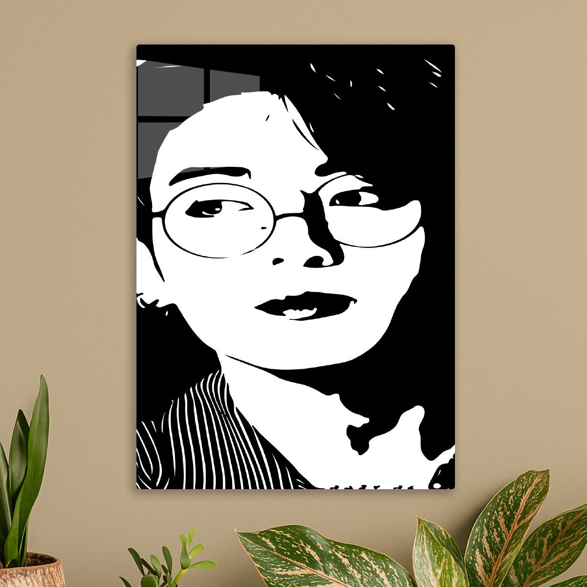 Jung Kook, Black and White Portrait Art