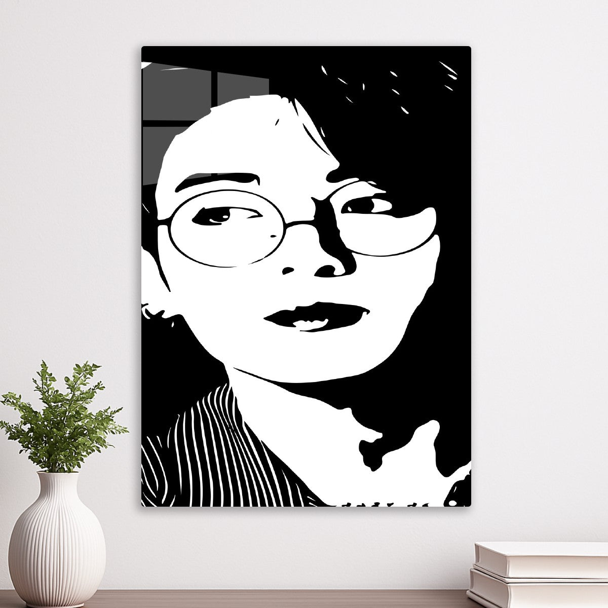 Jung Kook, Black and White Portrait Art