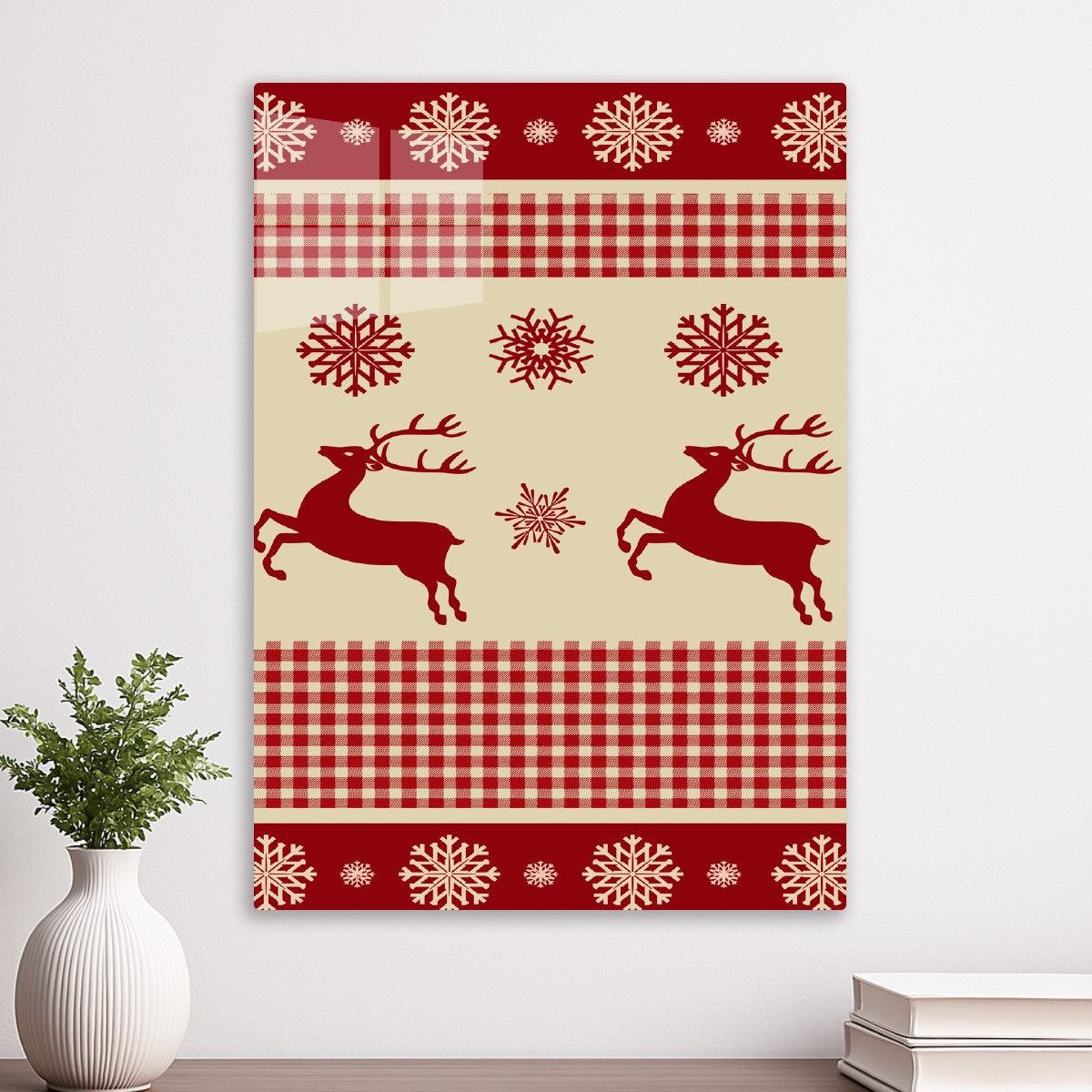 Classic Christmas Reindeer Art
