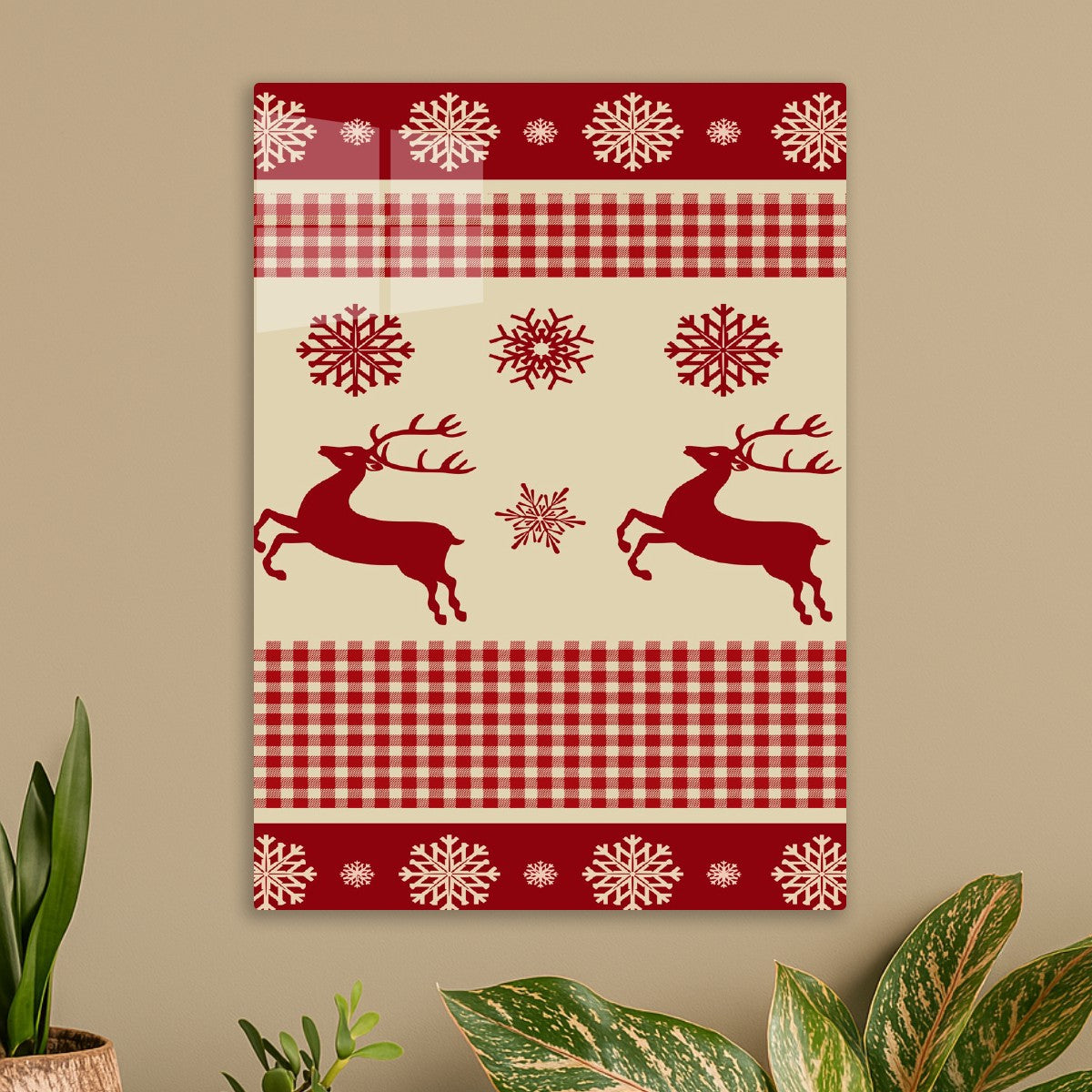 Classic Christmas Reindeer Art