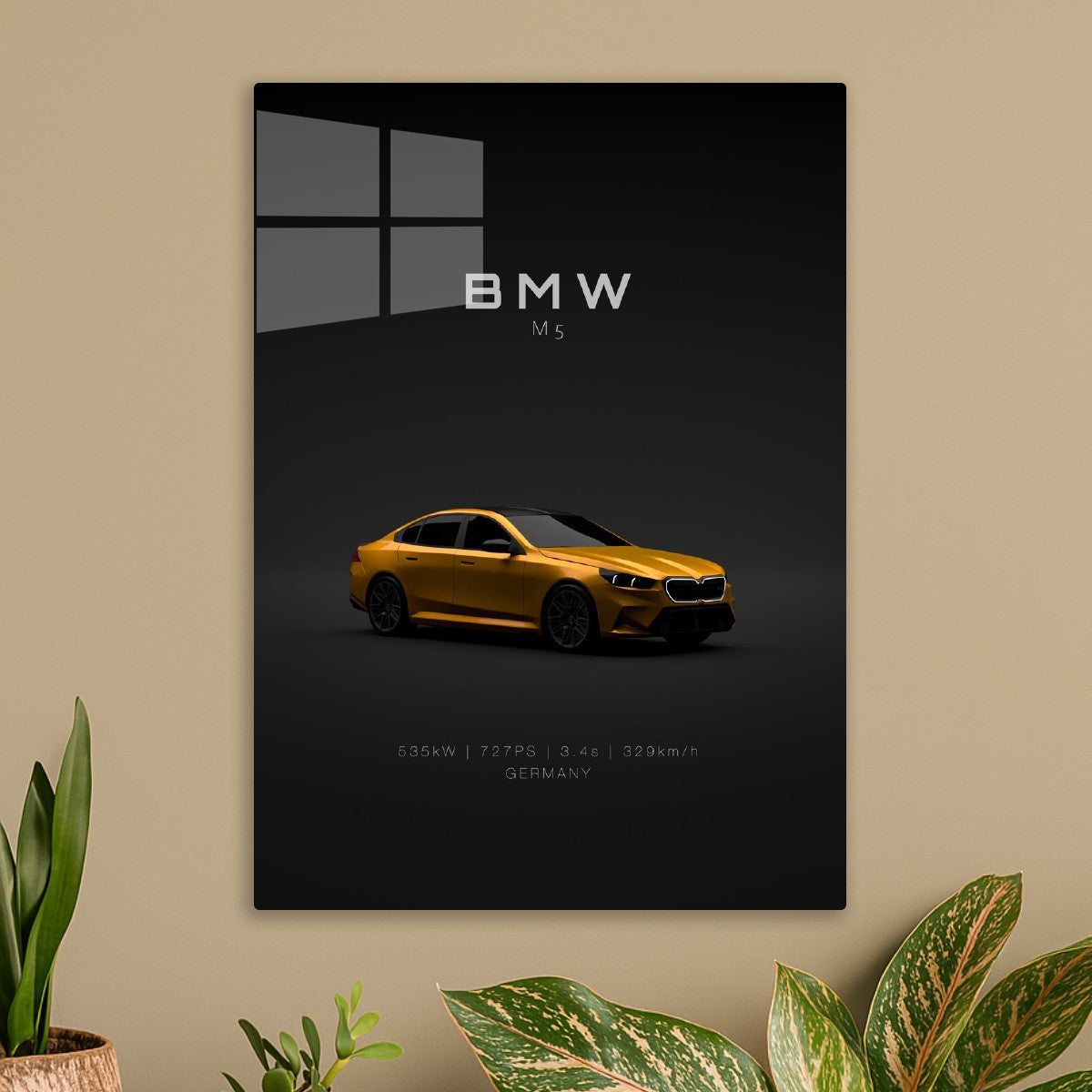 BMW M5 G90 2025 Orange Front S