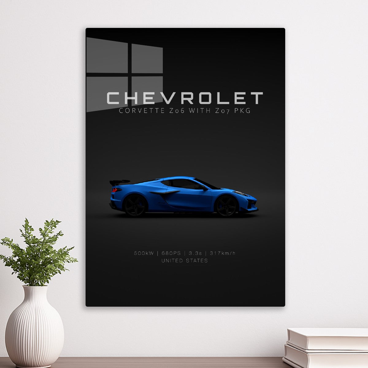 Chevrolet Corvette C8 Blue Specs