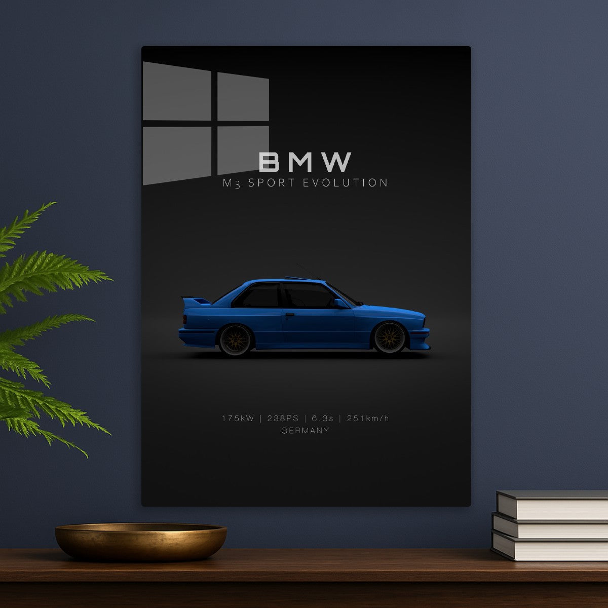 BMW M3 E30 Evo 3 Blue - Specs