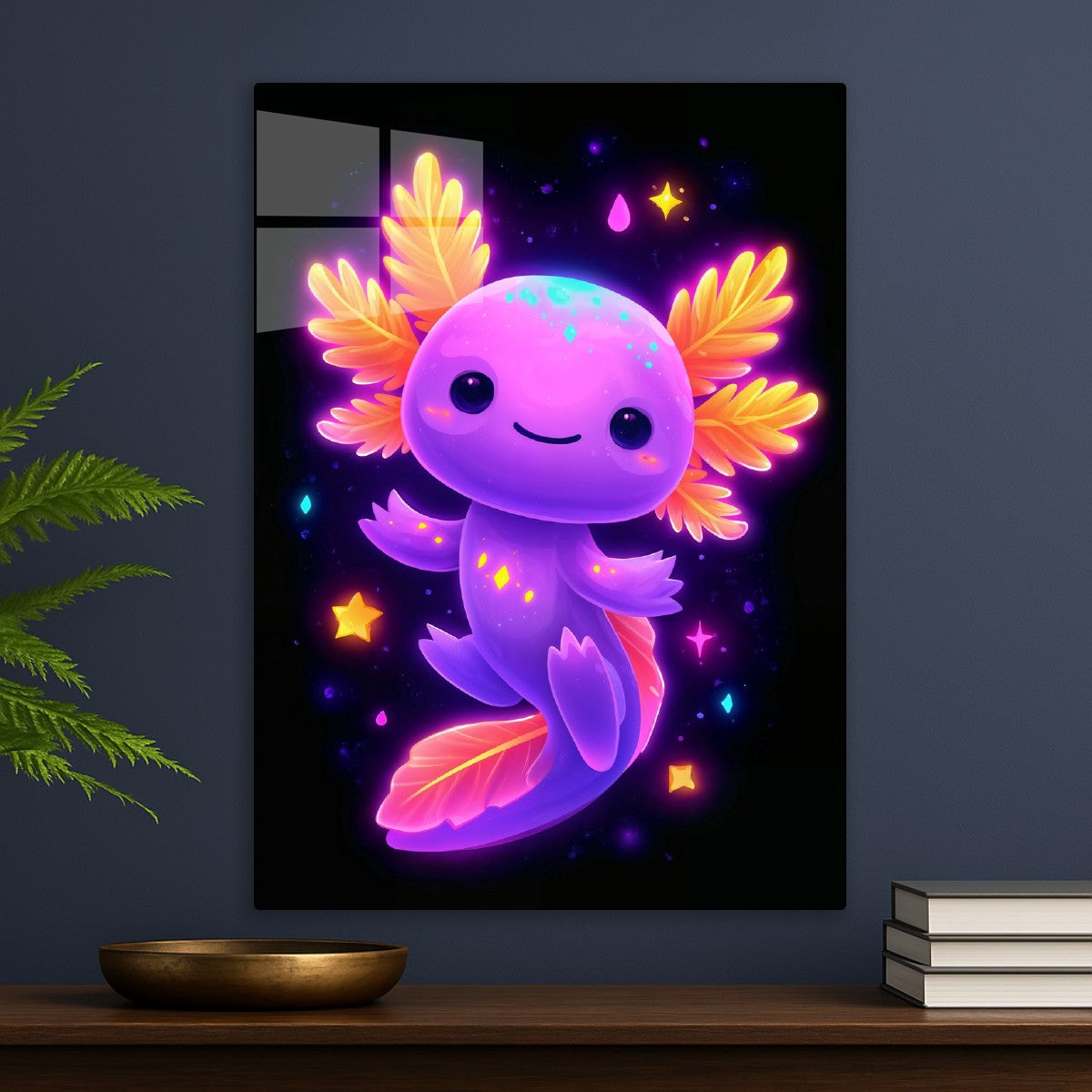 Neon Axolotl Magic