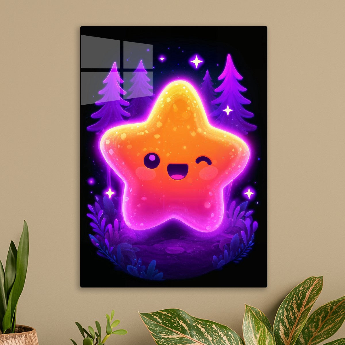 Neon Forest Star Kawaii