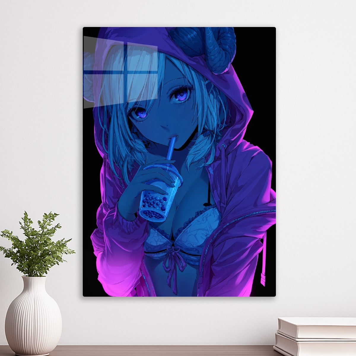 Demon Girl with Boba