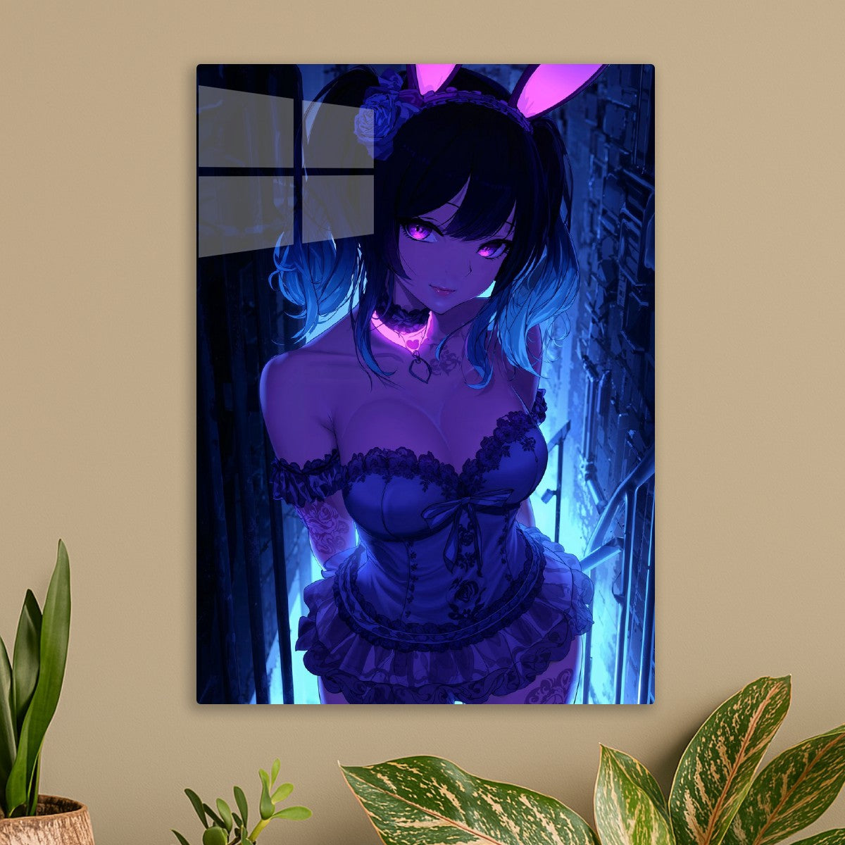 Bunny Girl in Neon Alley