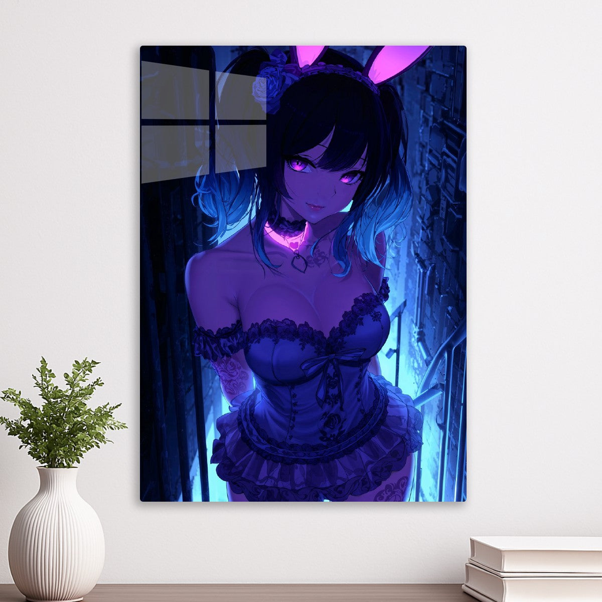 Bunny Girl in Neon Alley