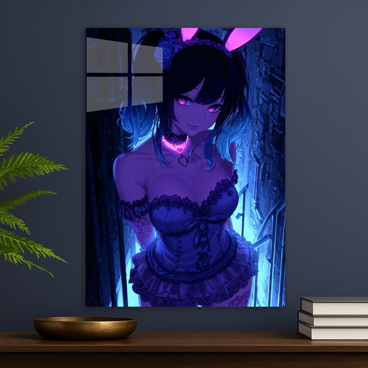 Bunny Girl in Neon Alley