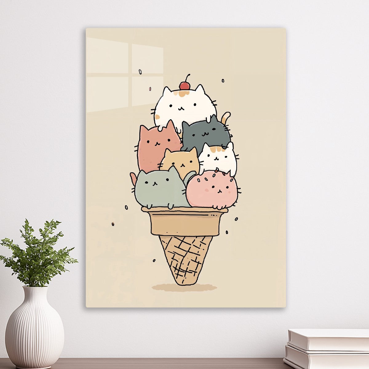 Meowgurt Ice Cream Stack