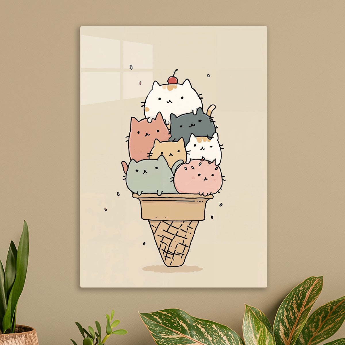 Meowgurt Ice Cream Stack