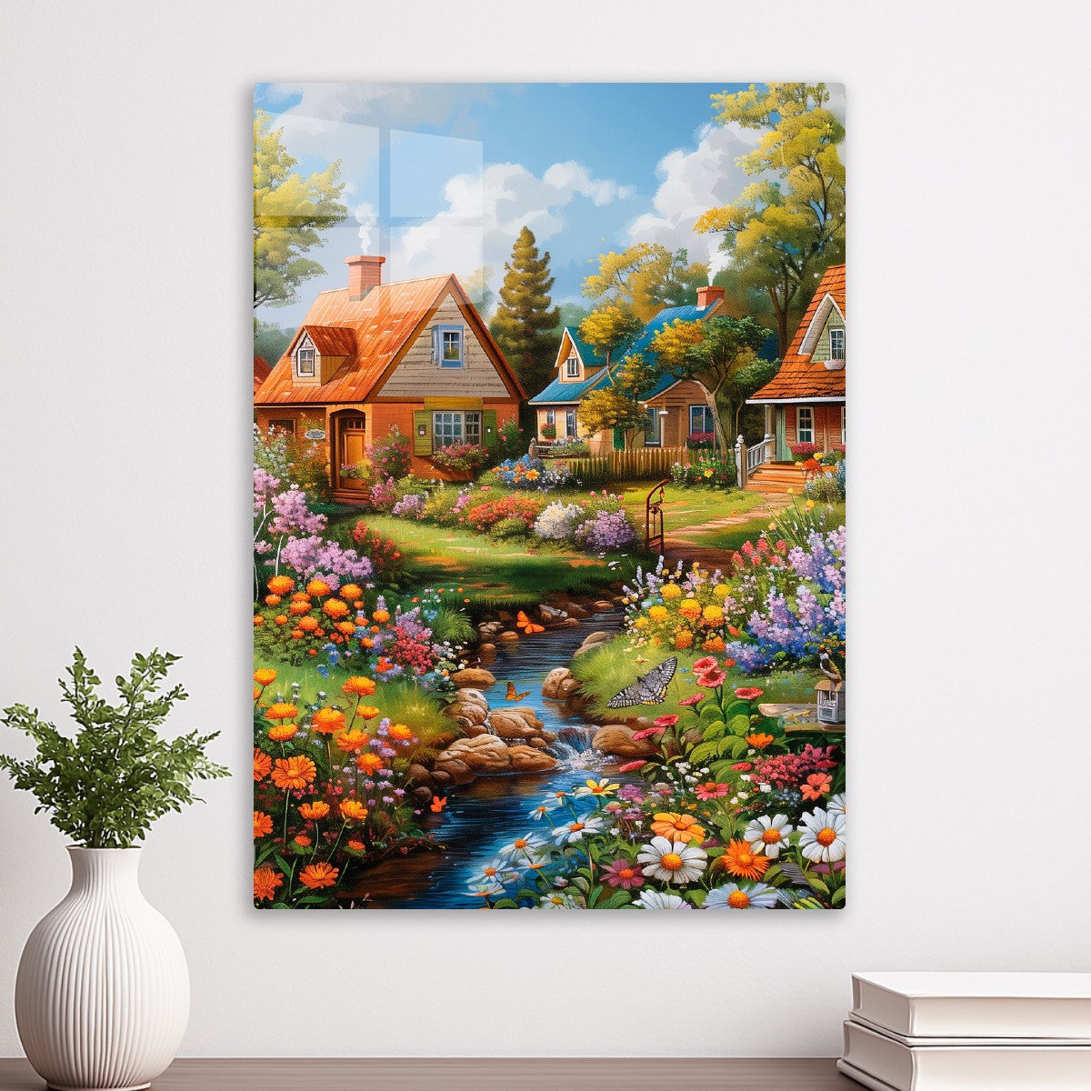 Whimsical Village Garden