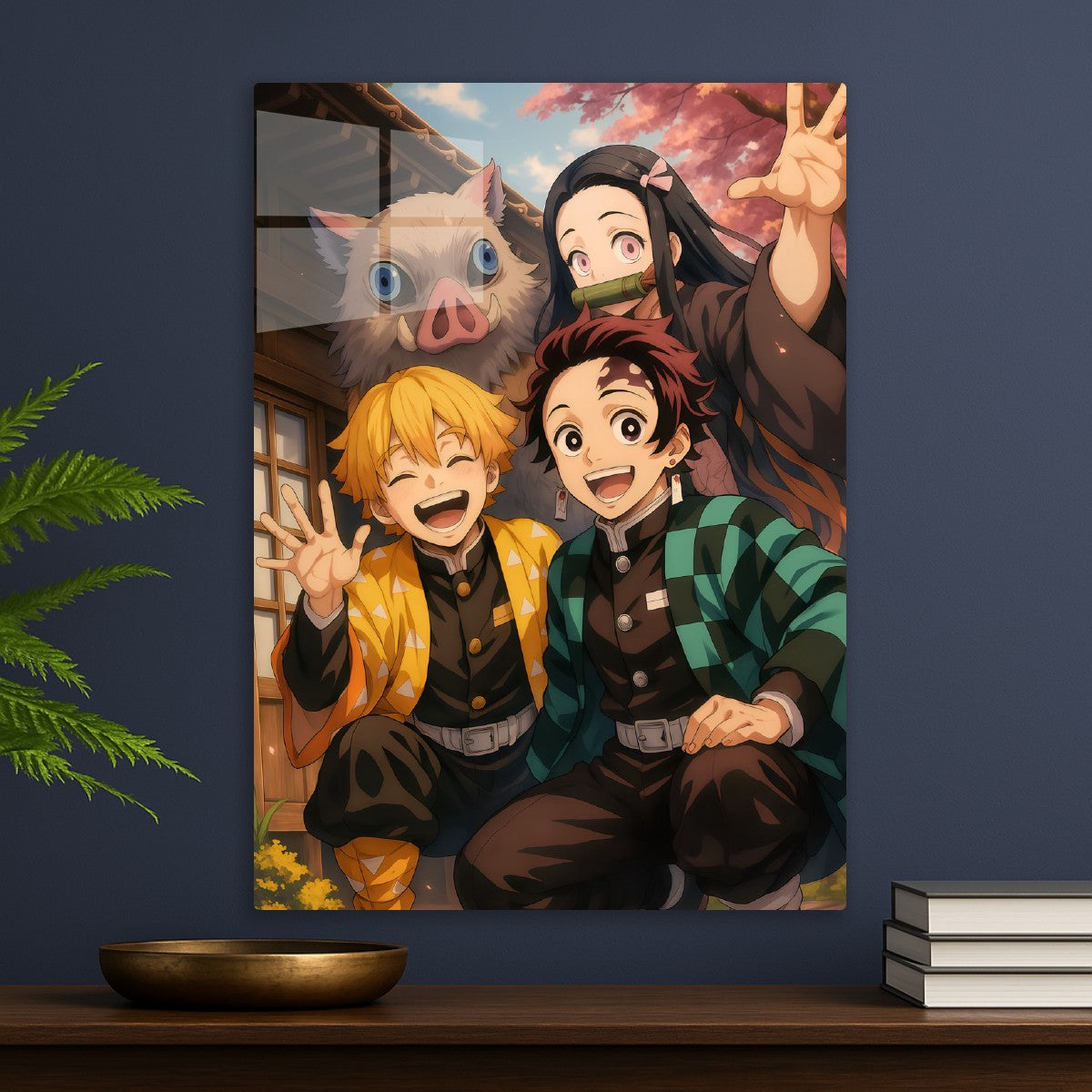 The Trio and Nezuko, Demon Slayer Kimetsu no Yaiba
