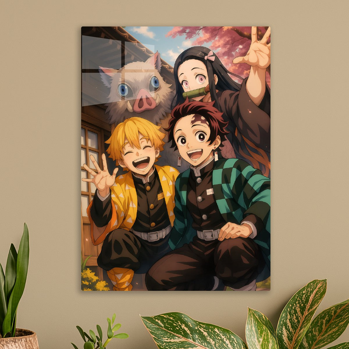 The Trio and Nezuko, Demon Slayer Kimetsu no Yaiba
