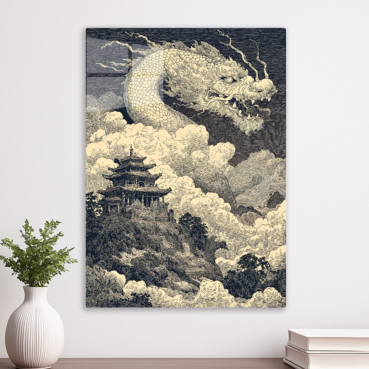 Dragon Above the Temple