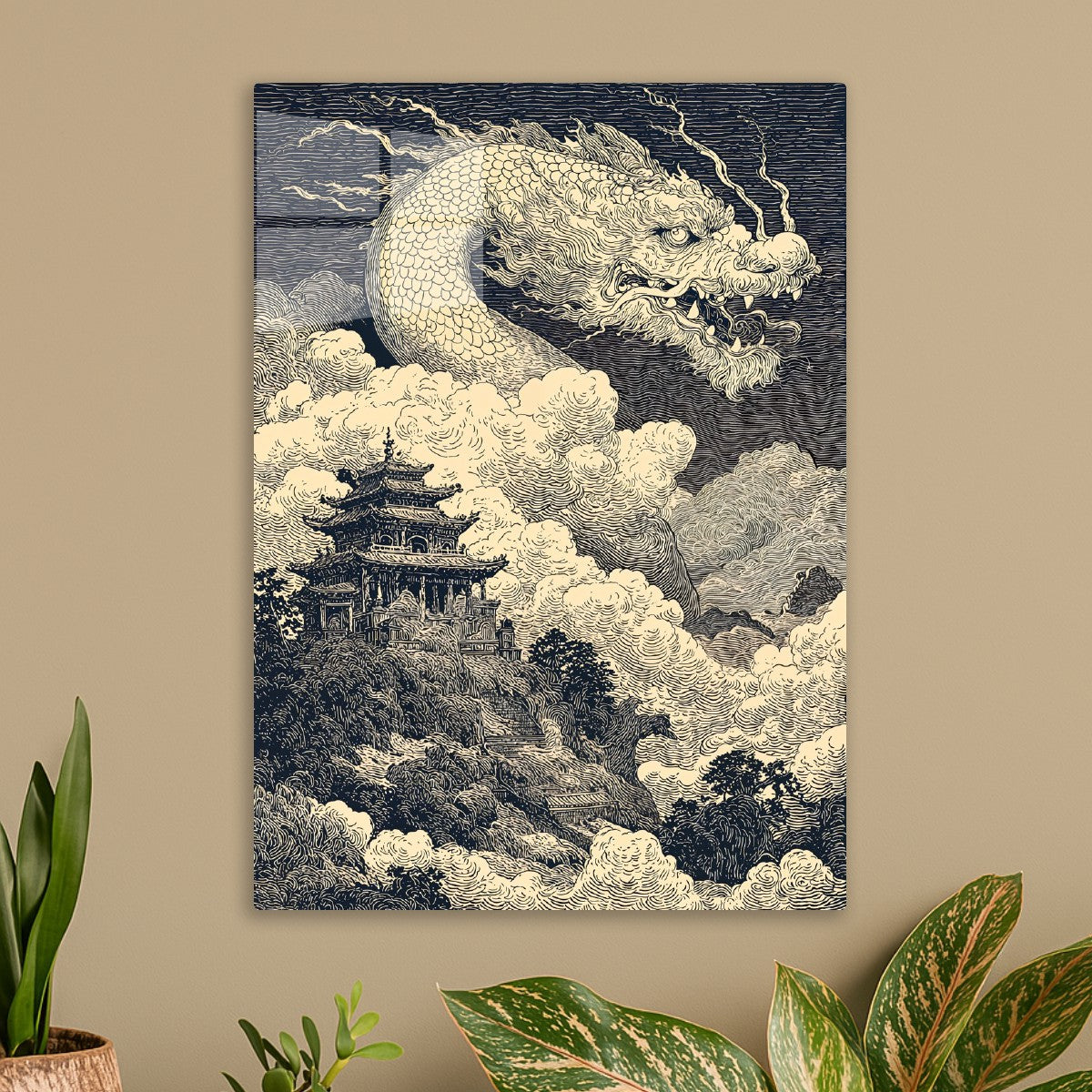 Dragon Above the Temple