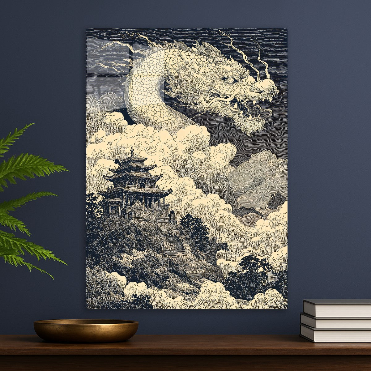 Dragon Above the Temple