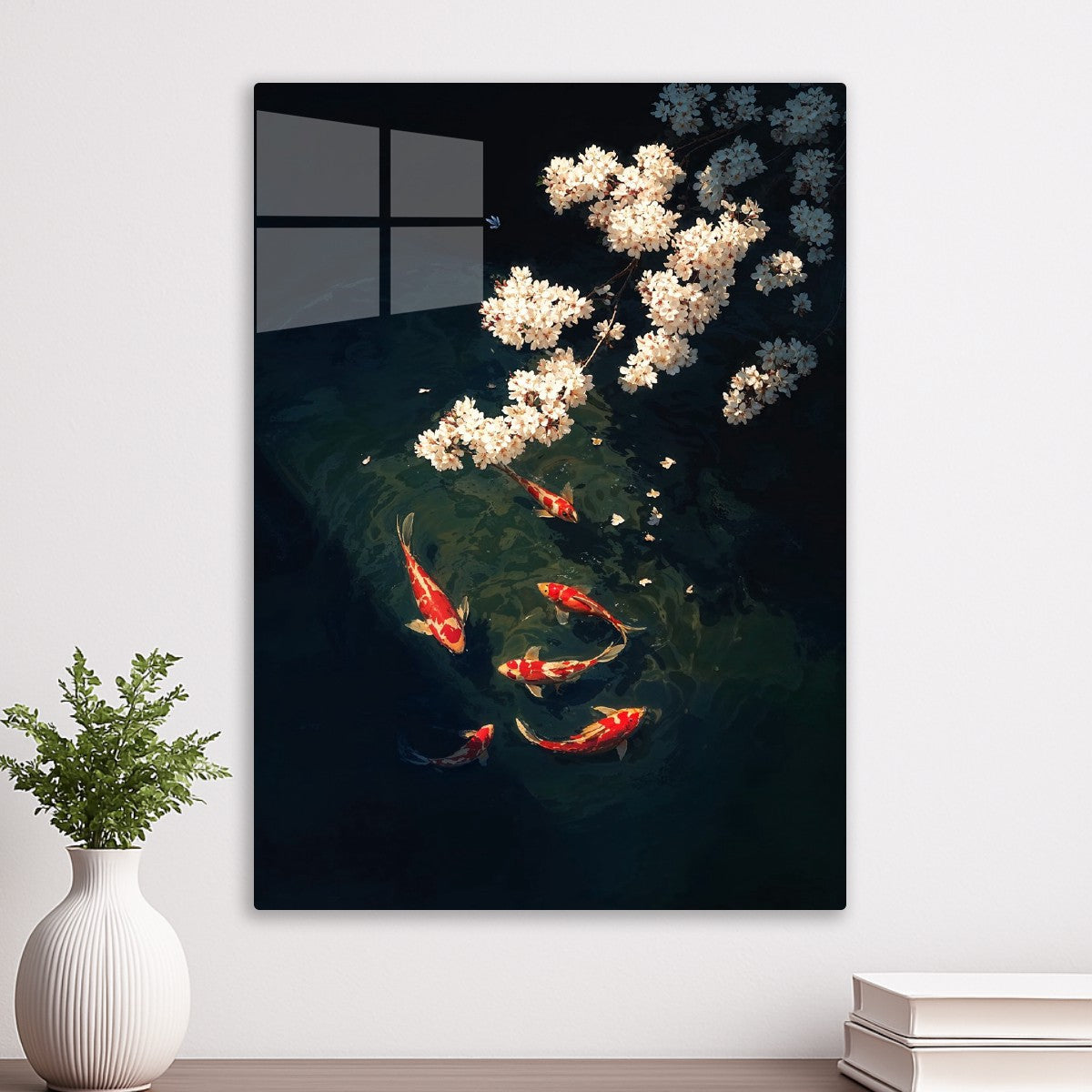 Koi and Sakura Harmony