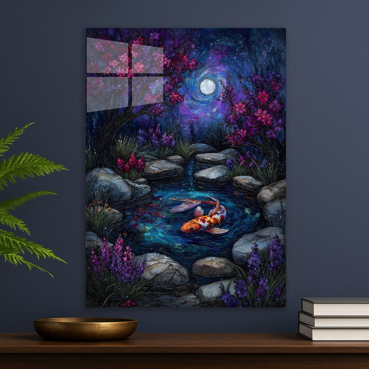 Moonlit Koi Reverie