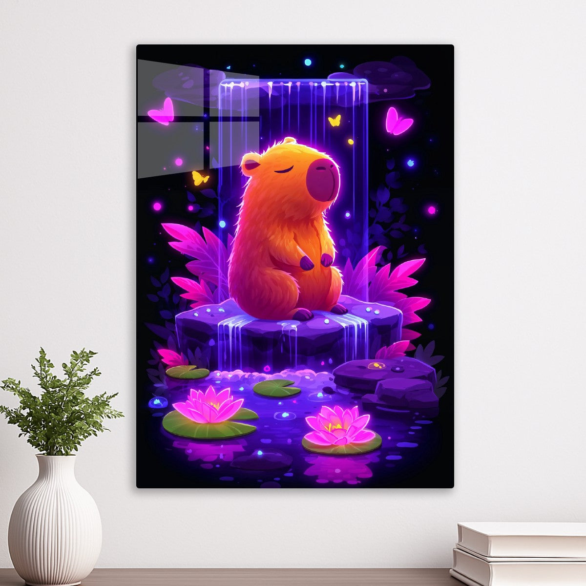 Neon Zen Capybara