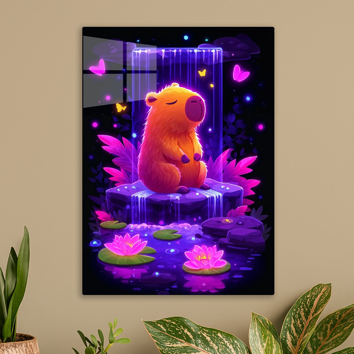 Neon Zen Capybara