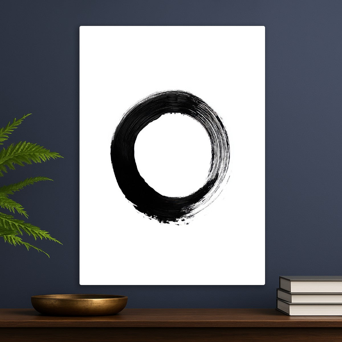 Black Circle Brush Stroke
