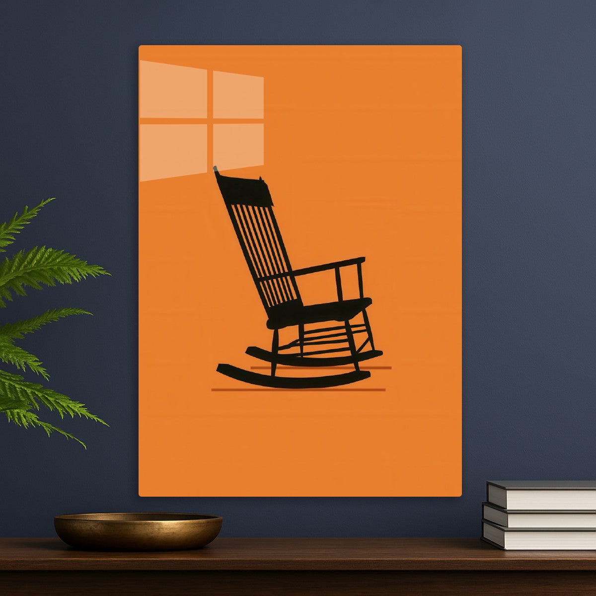 Simple Wooden Rocking Chair