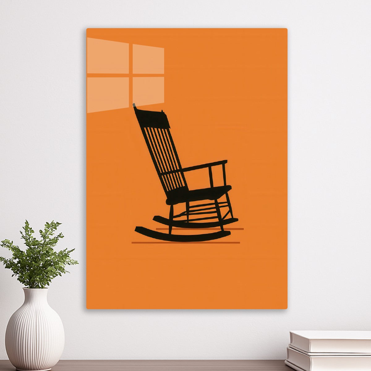 Simple Wooden Rocking Chair