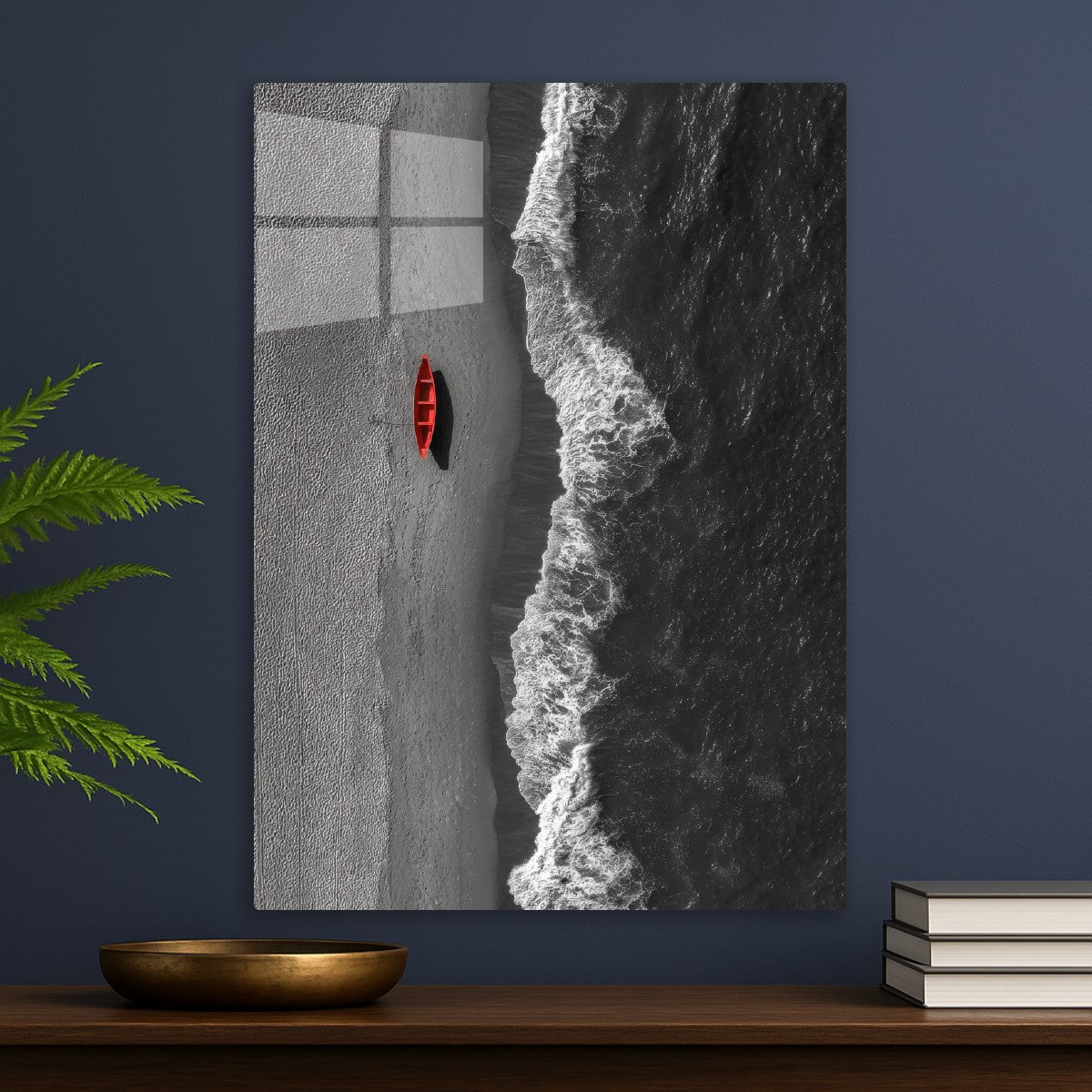 Red Boat at the Beach